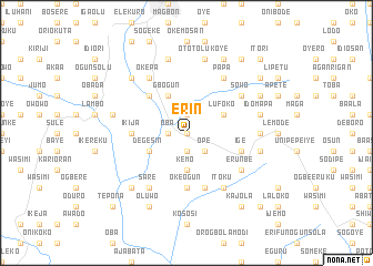 map of Erin