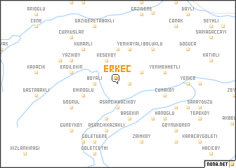 map of Erkeç