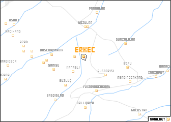 map of Erkeç