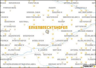 map of Erkenbrechtshofen