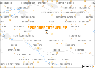 map of Erkenbrechtsweiler