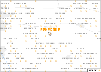 map of Erkerode