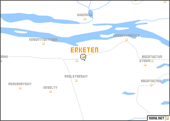 map of Erketen\