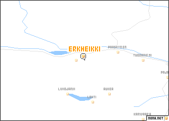 map of Erkheikki