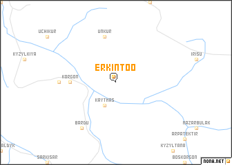 map of Erkintoo