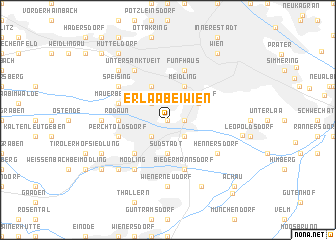 map of Erlaa bei Wien