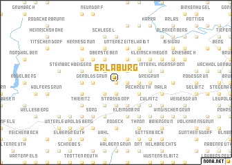 map of Erlaburg