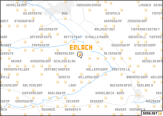 map of Erlach