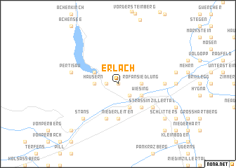 map of Erlach