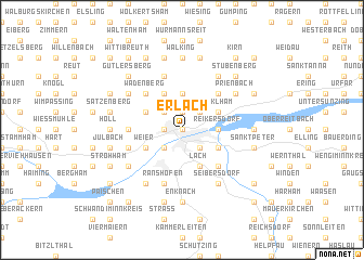 map of Erlach