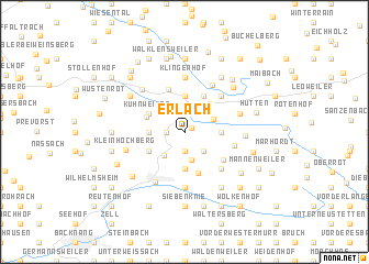 map of Erlach