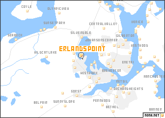map of Erlands Point