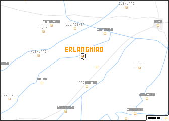 map of Erlangmiao