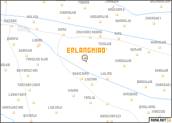 map of Erlangmiao