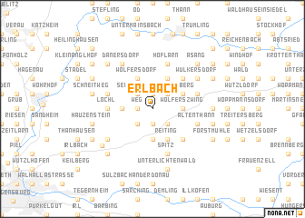 map of Erlbach