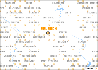 map of Erlbach