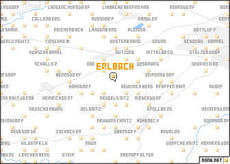 map of Erlbach