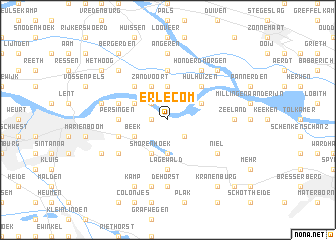 map of Erlecom