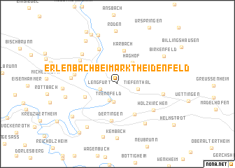 map of Erlenbach bei Marktheidenfeld