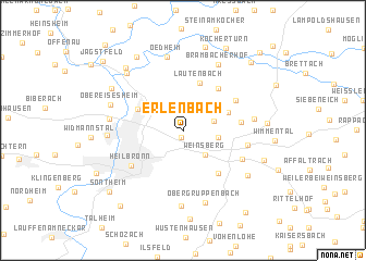 map of Erlenbach