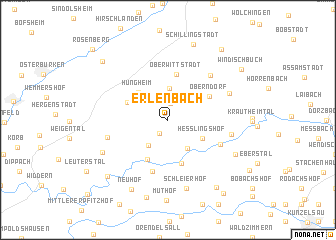 map of Erlenbach