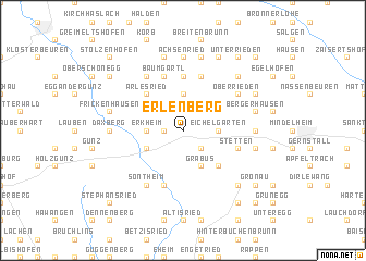 map of Erlenberg