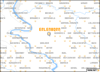 map of Erlenborn