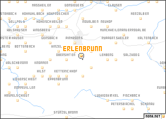 map of Erlenbrunn