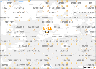 map of Erle