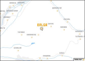 map of (( Erlga ))