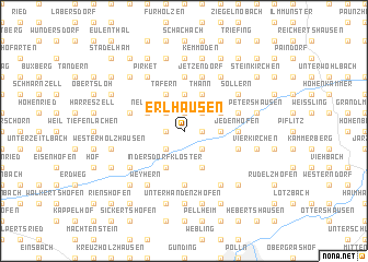 map of Erlhausen