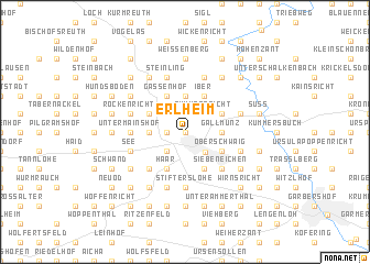 map of Erlheim