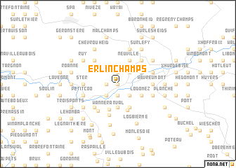 map of Erlinchamps