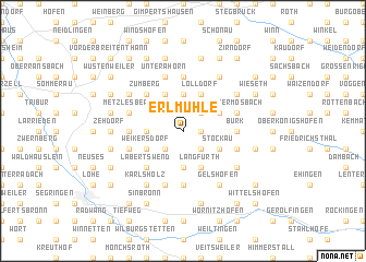 map of Erlmühle