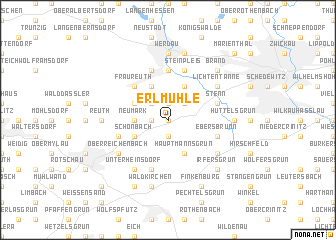 map of Erlmühle