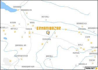 map of Ermǝni Bazar