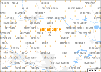 map of Ermendorf