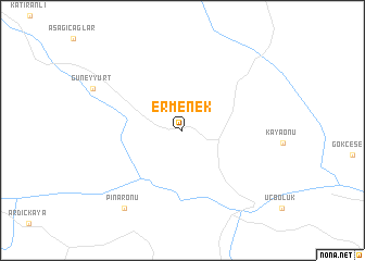 map of Ermenek