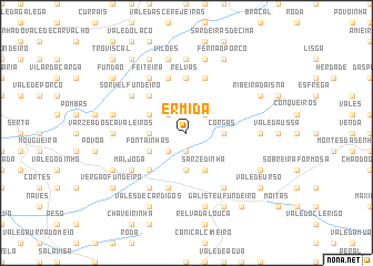 map of Ermida