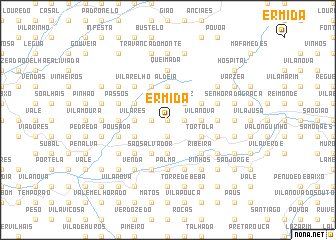 map of Ermida