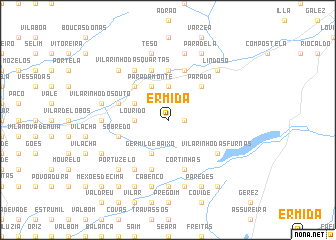 map of Ermida