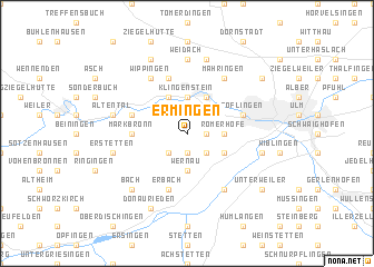 map of Ermingen