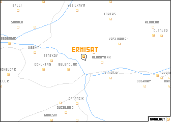 map of Ermişat