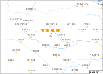 map of Ermişler