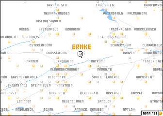 map of Ermke