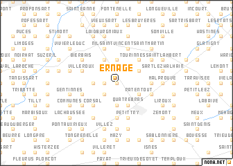 map of Ernage