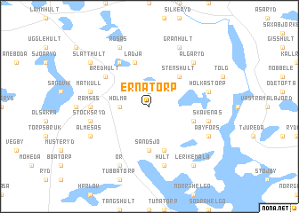 map of Ernatorp