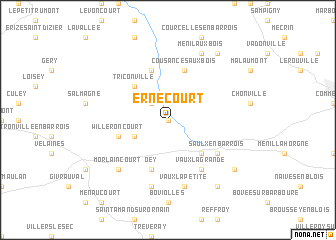 map of Ernecourt