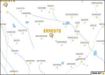 map of Ernesto