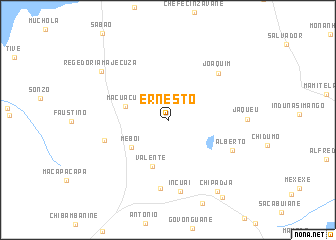 map of Ernesto